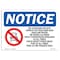 Signmission OSHA Notice Sign, 10" H, Rigid Plastic, No Lifeguard On Duty Swim At Sign With Symbol, Landscape OS-NS-P-1014-L-14680 - alternate 1